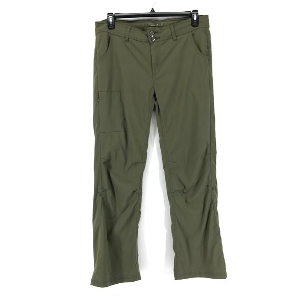prAna Halle Bootcut Pants Women's Plus Size 14 Green Stretch Outdoor Hike Trail - Picture 1 of 10